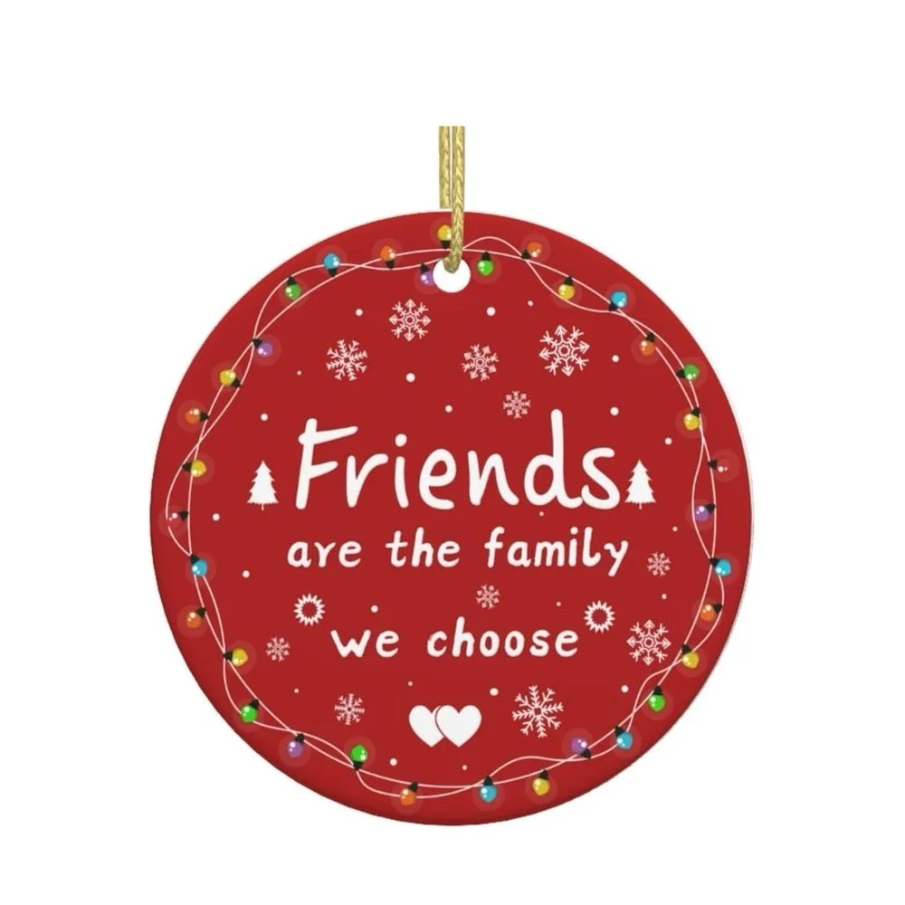 New Friend Christmas Ornament Good Friends Bestie Ornaments Friendship Xmas Deco